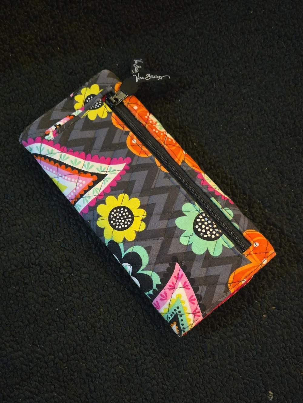 Vera Bradley Ziggy Zinnia Trifold Wallet